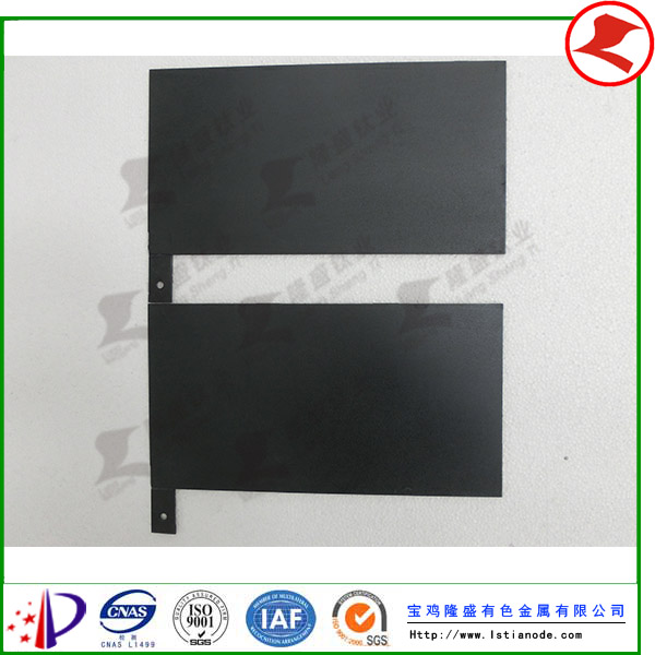 Characteristics of titanium anode plate in phosphating surfa