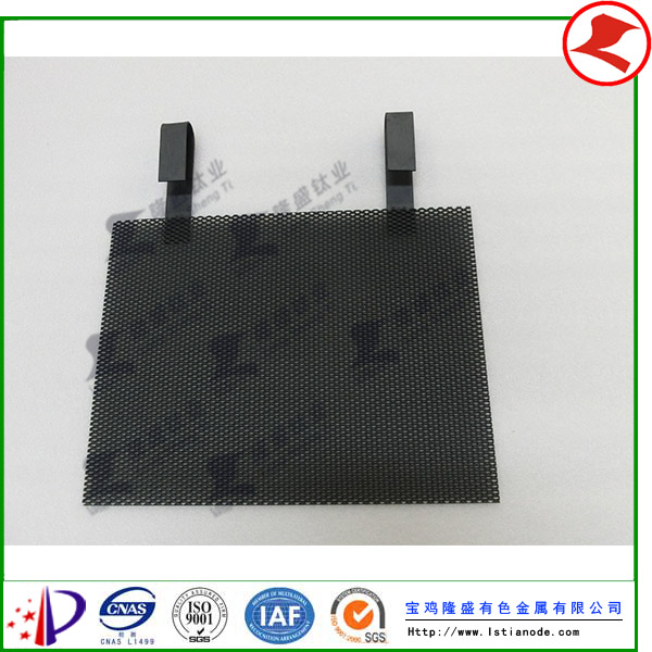 Titanium anode network for chemical water treatment shipped